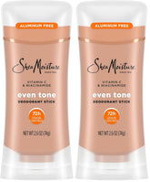 SheaMoisture Deodorant Stick for 72h Odor Control Fresh Aluminum Free 2.6 oz, (Pack of 2)
