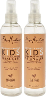SheaMoisture Detangler Conditioner, 8 oz, Pack of 2 | Kids | Curly Hair | Coconut and Hibiscus | Extra Moisturizing