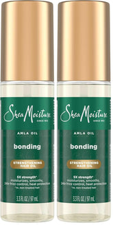 SheaMoisture Bonding Oil Amla Oil To Protect,Strengthen And Smooth Hair With Amla-Oil And Fair-Trade Shea Butter With 5X Strength-And 24-Hour Frizz & Humidity Control 3.3 Fl Oz,(Pack of 2)
