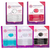 Confidence - GaBBY Bow Sweet Pea Design - Patented Non-Slip Barrettes – 50 Pack – 5 Flower Colors