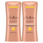 SheaMoisture Antiperspirant Deodorant Stick Moisturizing Raw Shea Butter & Hyaluronic Acid 2 Count for 48HR Sweat & Odor Protection with No Parabens & No Mineral Oil 2.6 oz