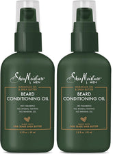 SheaMoisture Beard Conditioning Oil for a Full Beard Maracuja Oil and Shea Butter to Moisturize and Soften 3.2 oz,(Pack of 2)