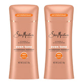 SheaMoisture Antiperspirant Deodorant Stick Even Tone Vitamin C & Niacinamide 2 Count for 48HR Sweat & Odor Protection with No Parabens & No Mineral Oil 2.6 oz