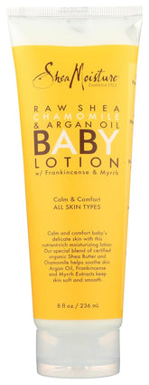 SheaMoisture Baby Lotion for Dry Skin and Clear Skin Raw Shea, Chamomile and Argan Oil with Shea Butter 8 oz