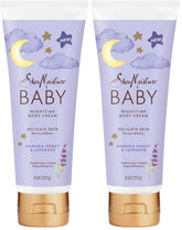 SheaMoisture Baby Moisturizer Manuka Honey & Lavender for Delicate Hair and Skin Nighttime Hair and Skin Care Regimen 8 oz,(Pack of 2)