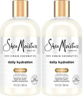 SheaMoisture Shampoo, 13 oz, All Hair Types | Daily Hydration | Virgin Coconut Oil | Sulfate-Free | Pack of 2
