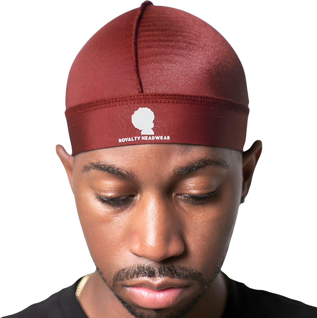 Royalty Headwear Silky Wave Cap for 360, 540 & 720 Waves, Soft Breathable Durag Skull Cap Beanie for Men