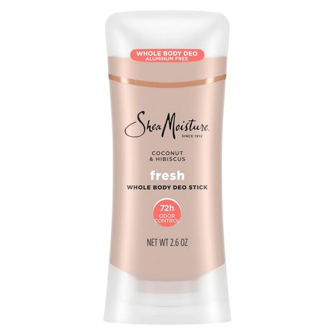 SheaMoisture Whole Body Deodorant Stick 72h Odor Control Fresh Aluminum Free 2.6 oz