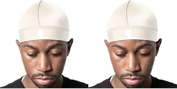 Royalty Headwear Silky Wave Cap for 360, 540 & 720 Waves, Soft Breathable Durag Skull Cap Beanie for Men