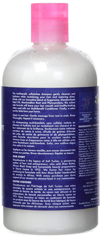 SheaMoisture Silicone Free Shampoo for Dry Hair Sugarcane Extract and Meadowfoam Paraben Free Shampoo 13 oz