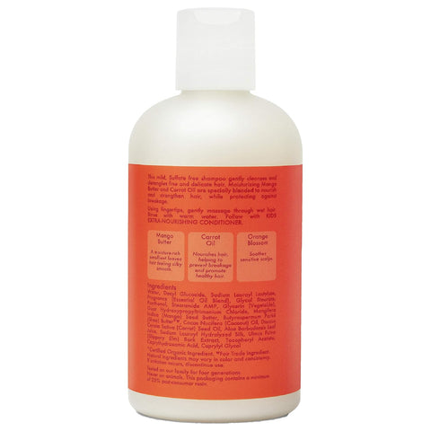 SheaMoisture Kids Shampoo, Extra-Nourishing Mango & Carrot Shampoo with Shea Butter, 8 oz