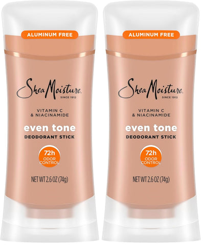 SheaMoisture Deodorant Stick for 72h Odor Control Fresh Aluminum Free 2.6 oz, (Pack of 2)
