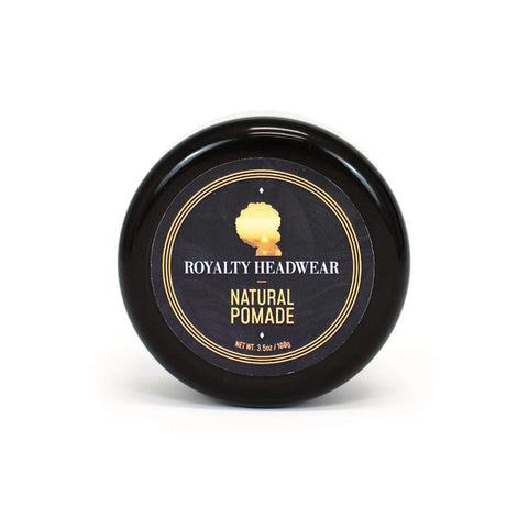 Royalty Headwear Natural Wave Pomade – Silky & Moisturized Hair, Strong Hold, Easy Wash – Men’s Grooming Supplies, Natural Ingredients (3.5oz)
