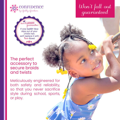 Confidence - GaBBY Bow Daddy's Girl Design - Patented Non-Slip Barrettes – 60 Pack – 6 Bow Colors