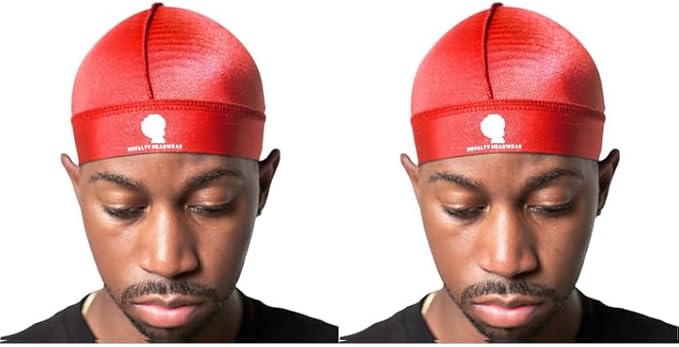 Royalty Headwear Silky Wave Cap for 360, 540 & 720 Waves, Soft Breathable Durag Skull Cap Beanie for Men