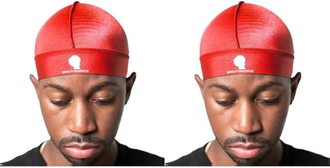 Royalty Headwear Silky Wave Cap for 360, 540 & 720 Waves, Soft Breathable Durag Skull Cap Beanie for Men