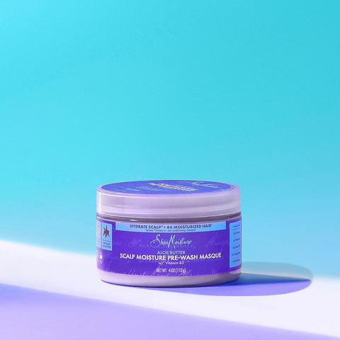 SheaMoisture Aloe Butter & Vitamin B3 Pre-Wash Masque - Boosts Hydration for Moisturized Hair and Scalp 4oz