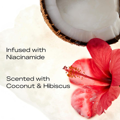 SheaMoisture Illuminating Body Butter with Coconut & Hibiscus, Niacinamide and Pro-Ceramides, Renewing Skin’s Natural Glow, 48H Moisturizing 11.5 oz