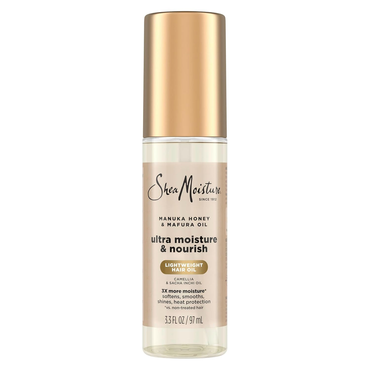 Shea Moisture Ultra Nourishing Manuka Honey & Mafura Oil Manuka Honey & Mafura Oil Instantly Hydrates And Smooths Hair 3.3 Fl Oz