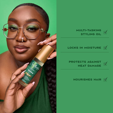 SheaMoisture Bonding Oil Amla Oil To Protect,Strengthen And Smooth Hair With Amla-Oil And Fair-Trade Shea Butter With 5X Strength-And 24-Hour Frizz & Humidity Control 3.3 Fl Oz,(Pack of 2)