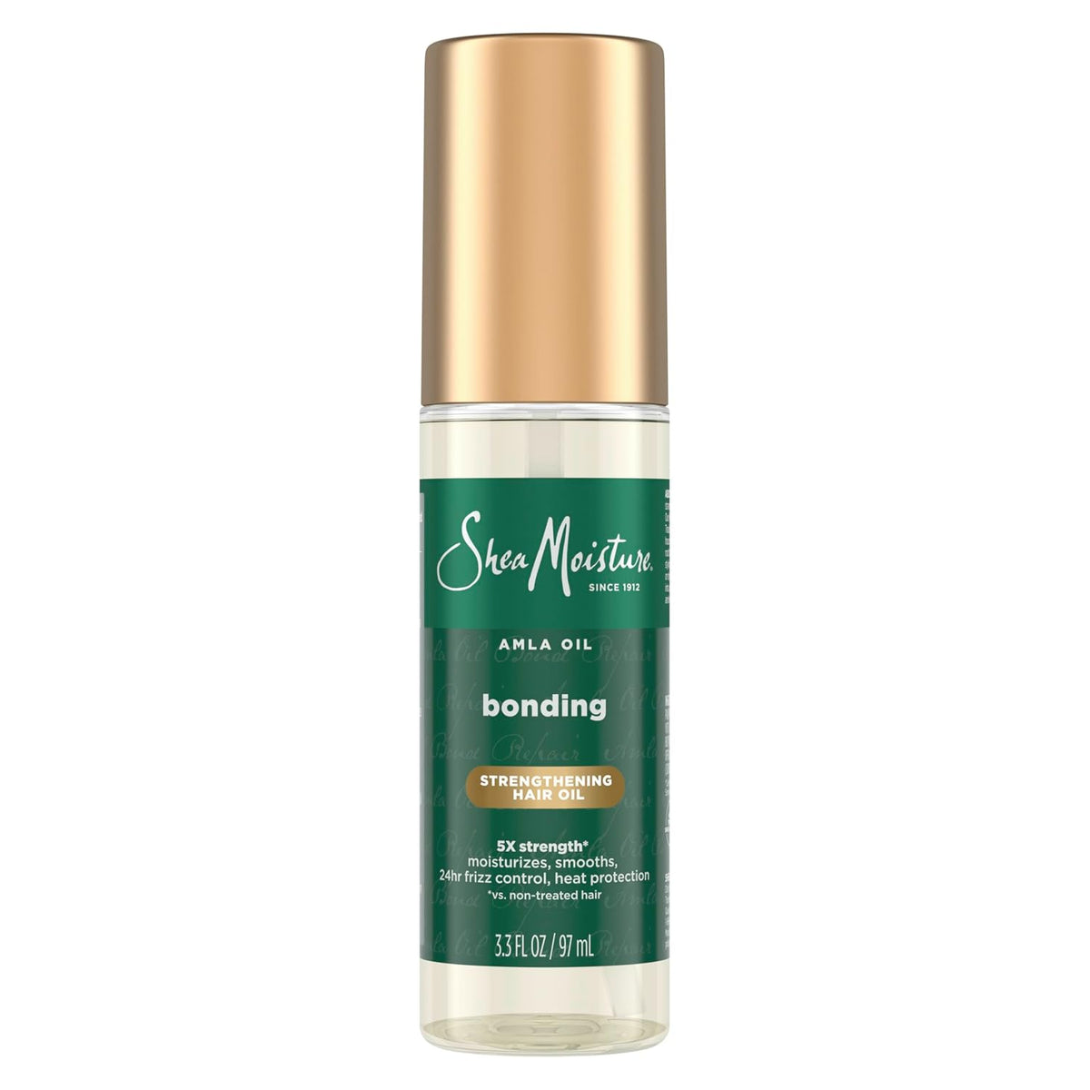 Shea Moisture Bonding Oil Amla Oil To Protect, Strengthen And Smooth Hair With Amla Oil And Fair-Trade Shea Butter With 5X Strength And 24-Hour Frizz & Humidity Control 3.3 Fl Oz