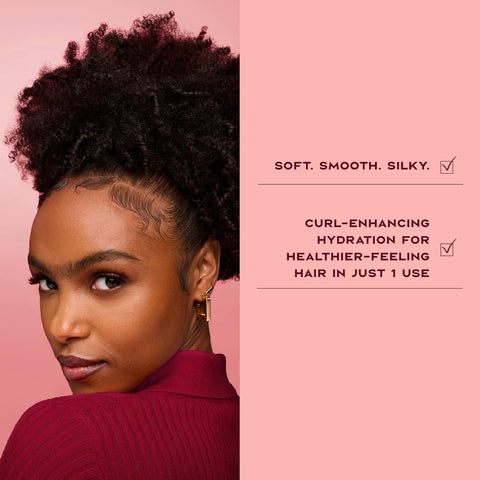 SheaMoisture Curl Enhancing Smoothie Hair Cream Coconut and Hibiscus for Thick, Curly Hair Sulfate Free and Paraben Free Curl Cream 20 oz
