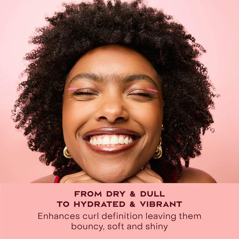 SheaMoisture Smoothie Curl Enhancing Cream Coconut and Hibiscus for Thick, Curly Hair Sulfate Free and Paraben Free 12 oz