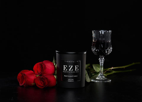 TERMINAL B Luxury Candle | EZE - Black Currant & Amber | Inspired by Buenos Aires | Hand-Poured in Los Angeles | 10.58 oz, 60+ Hour Burn Time