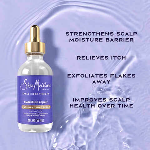 SheaMoisture Dandruff Treatment Scalp Repair & Hydrate Serum with Salicylic Acid & Scalp Repair Technology, Deeply Hydrates to Reduce Flakes & Itch, 2 fl oz