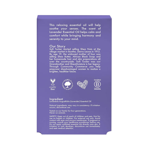 SheaMoisture Body Oil for Dry Skin Made with 100% Pure Essential Oil Lavender Skin Oil 0.45oz