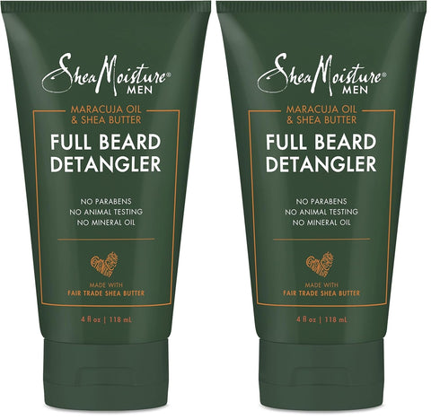 SheaMoisture Beard Conditioner,Full Beard Detangler for Full Beards,Maracuja Oil and Shea Butter,Paraben Free,4 oz,(Pack of 2)