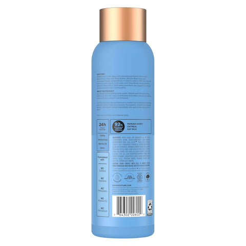 SheaMoisture Manuka Honey Oatmeal Body Wash Smooth & Exfoliating Smooth and Exfoliating body wash for 24H Visible Moisture for Healthy, Glowing Skin 18 oz