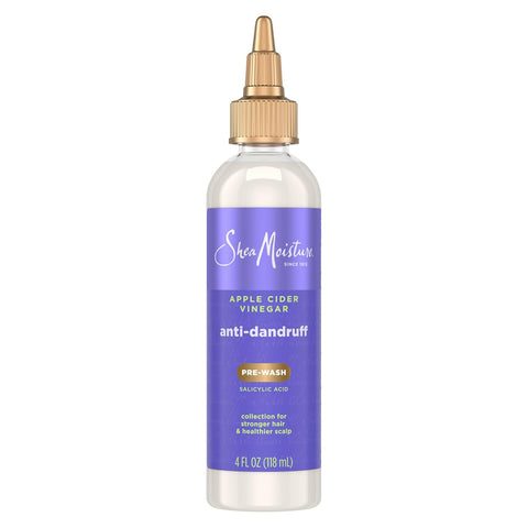 SheaMoisture Anti-Dandruff Pre-Wash Apple Cider Vinegar & Salicylic Acid To Gently Exfoliate & Remove Flakes System for a Healthier Scalp 4 oz