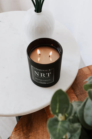 TERMINAL B Luxury Candle | NRT - Black Fig & Cedarwood | Inspired by Tokyo | Hand-Poured in Los Angeles | 10.58 oz, 60+ Hour Burn Time