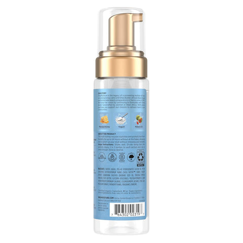 SheaMoisture Manuka Honey & Yogurt Smooth & Hold Multi-Styling Hair Mousse for Nourishment 7.5 fl oz | Smooth, Multi-Styling, Nourishment