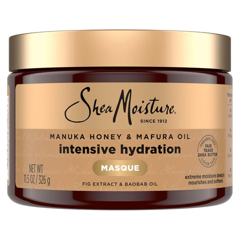 Shea Moisture Intensive Hydration Hair Masque Manuka Honey & Mafura Oil For Dry, Damaged Hair Deep Conditioning Hair Treatment 11.5 oz (Pack of 12)