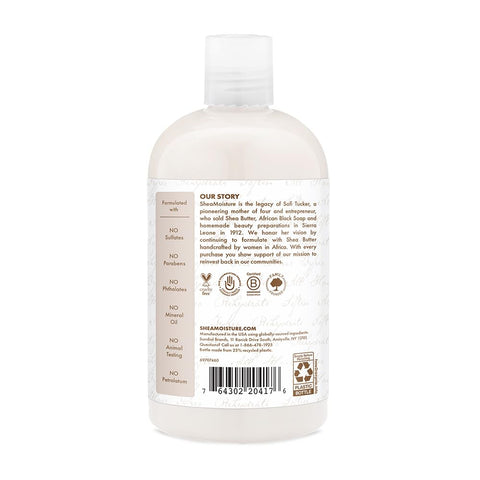 SheaMoisture Shampoo, 13 oz, All Hair Types | Daily Hydration | Virgin Coconut Oil | Sulfate-Free | Pack of 2