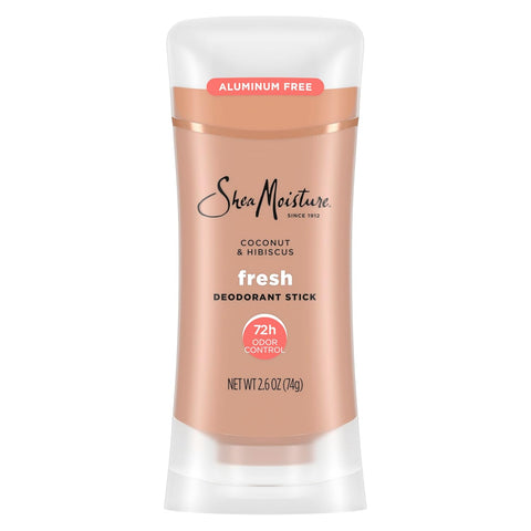 SheaMoisture Deodorant Stick 72h Odor Control Coconut & Hibiscus Fresh Aluminum Free 2.6 oz